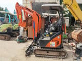 2023 Hitachi ZX17U mini excavator, side profile view