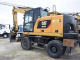 2018 Caterpillar M316F wheel excavator, rear three-quarter view