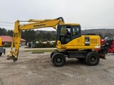 2007 Komatsu PW160-7H wheel excavator side view