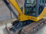 2022 XCMG XE60DA crawler excavator, front three-quarter view