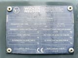 2019 Wacker Neuson ET16 mini excavator identification plate