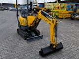 2019 Yanmar SV08– 1A(S) mini excavator, front three-quarter view