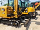 2018 Caterpillar 305.5E2 mini excavator, rear three-quarter view