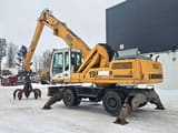 2000 Liebherr A924 LITRONIC wheel excavator, side profile view