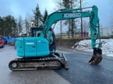 2014 Kobelco SK75SR-3E mini excavator, side view