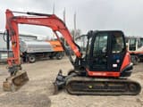 2018 Kubota KX080-4ALPHA mini excavator, side view