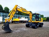2016 Komatsu PW160-8 wheel excavator, side profile view