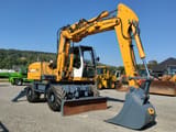 2008 Liebherr A316 wheel excavator, side profile view