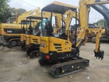 2022 Sany SY16C mini excavator, rear three-quarter view