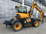 2022 JCB 110W Hydradig wheel excavator, rear three-quarter view