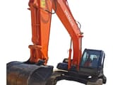 2020 Hitachi ZX160LC-7 crawler excavator, front three-quarter view