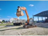 Doosan DX140LC-5 crawler excavator, front three-quarter view
