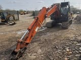 2015 Hitachi ZX130 LC N-7 crawler excavator, front three-quarter view