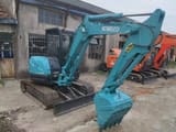 2018 Kobelco SK55SR crawler excavator, side view
