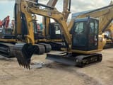 2018 Caterpillar 305.5E2 crawler excavator, front three-quarter view