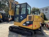 2022 Caterpillar 306D mini excavator, rear three-quarter view