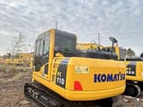 Komatsu PC110 crawler excavator, rear three-quarter view