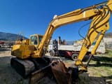2011 Takeuchi TB175 mini excavator, rear three-quarter view