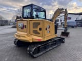 2022 Caterpillar 306 CR mini excavator, rear three-quarter view