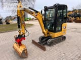 2021 Caterpillar 301.8-05A mini excavator, front three-quarter view