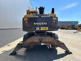 2017 Volvo EW140D wheel excavator, rear view