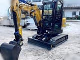 2025 Sany SY26U mini excavator, front three-quarter view
