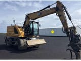 2019 Caterpillar M314 wheel excavator, side view