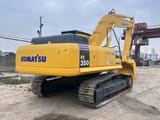 2022 Komatsu PC350 crawler excavator, rear three-quarter view