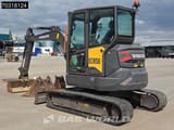 2022 Volvo ECR50F mini excavator, rear three-quarter view