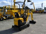 2018 Kubota K008-3 mini excavator, rear three-quarter view