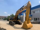 2021 Caterpillar 330D crawler excavator, front three-quarter view