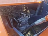 2023 Hitachi ZX210 crawler excavator engine compartment view