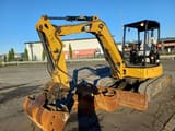 2018 Caterpillar 305E2 crawler excavator, front three-quarter view