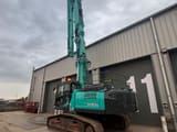2021 Kobelco SK400DLC-10 crawler excavator, rear three-quarter view