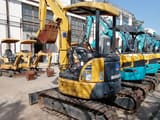 2022 Komatsu PC30MR mini excavator, rear three-quarter view