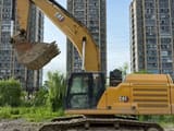 2021 Caterpillar 349 crawler excavator, side profile view