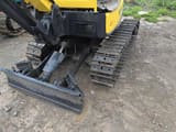 2021 Yanmar VIO 17 mini excavator, front blade and track view