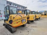 2016 Caterpillar 306D excavator, rear three-quarter view