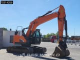 2020 Doosan DX235LCR-5 crawler excavator, rear three-quarter view