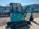 2023 Kobelco SK28SR-6F mini excavator, rear three-quarter view