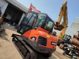 2022 Doosan DX60 crawler excavator, high-angle front view