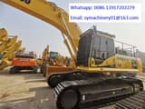 2021 Komatsu PC400 LC crawler excavator, side view