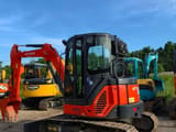 2023 Hitachi ZX30 mini excavator, front three-quarter view