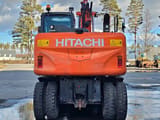 2015 Hitachi ZX140W-5 wheel excavator, rear view