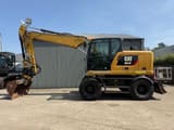 2017 Caterpillar M314F wheel excavator, side view
