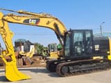 2020 Caterpillar 318FL crawler excavator, side view