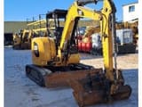 2018 Caterpillar 305.5E2 crawler excavator, front three-quarter view