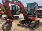2023 Kubota U35 mini excavator, front three-quarter view