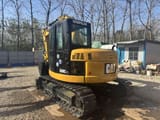 2020 Caterpillar 308C CR mini excavator, rear three-quarter view