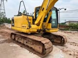 2016 Komatsu PC130-7 crawler excavator, rear three-quarter view